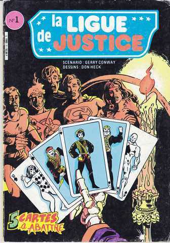 Conway Gerry & Heck Don, La ligue de justice n1 - 5 cartes  abattre