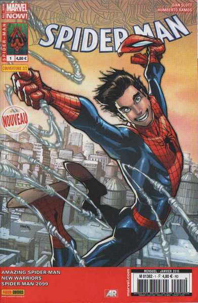 Collectif, Spider-man n1 - Une chance d'tre en vie - couverture 2/2