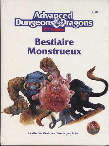 Collectif, Advanced Dungeons & Dragons - Bestiaire Monstrueux + Table des rencontres
