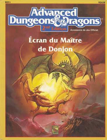 Advanced Dungeons & Dragons - Ecran du maitre du donjon